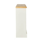 Bibliothèque Clover Outback en bois massif blanc 93x140cm