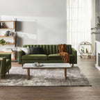 Table basse ronde Waratah en marbre, plateau blanc, or
