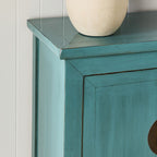 Bahut 2 portes et 2 tiroirs Sansha turquoise