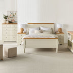 Bibliothèque Clover Outback en bois massif blanc 93x140cm