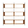 Miles Industrial Metal Tall Shelving Unit Black 190x180cm