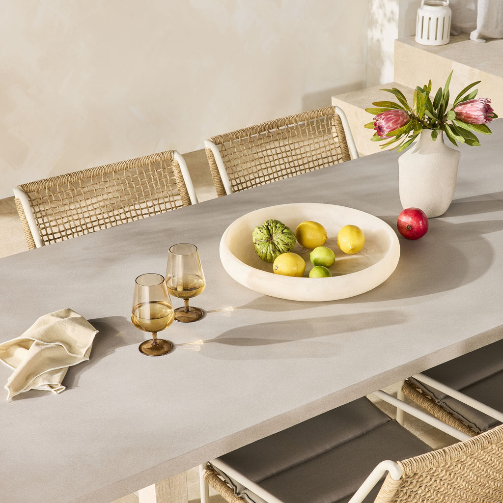 Mantara Outdoor Teak Timber Dining Table Natural 220cm