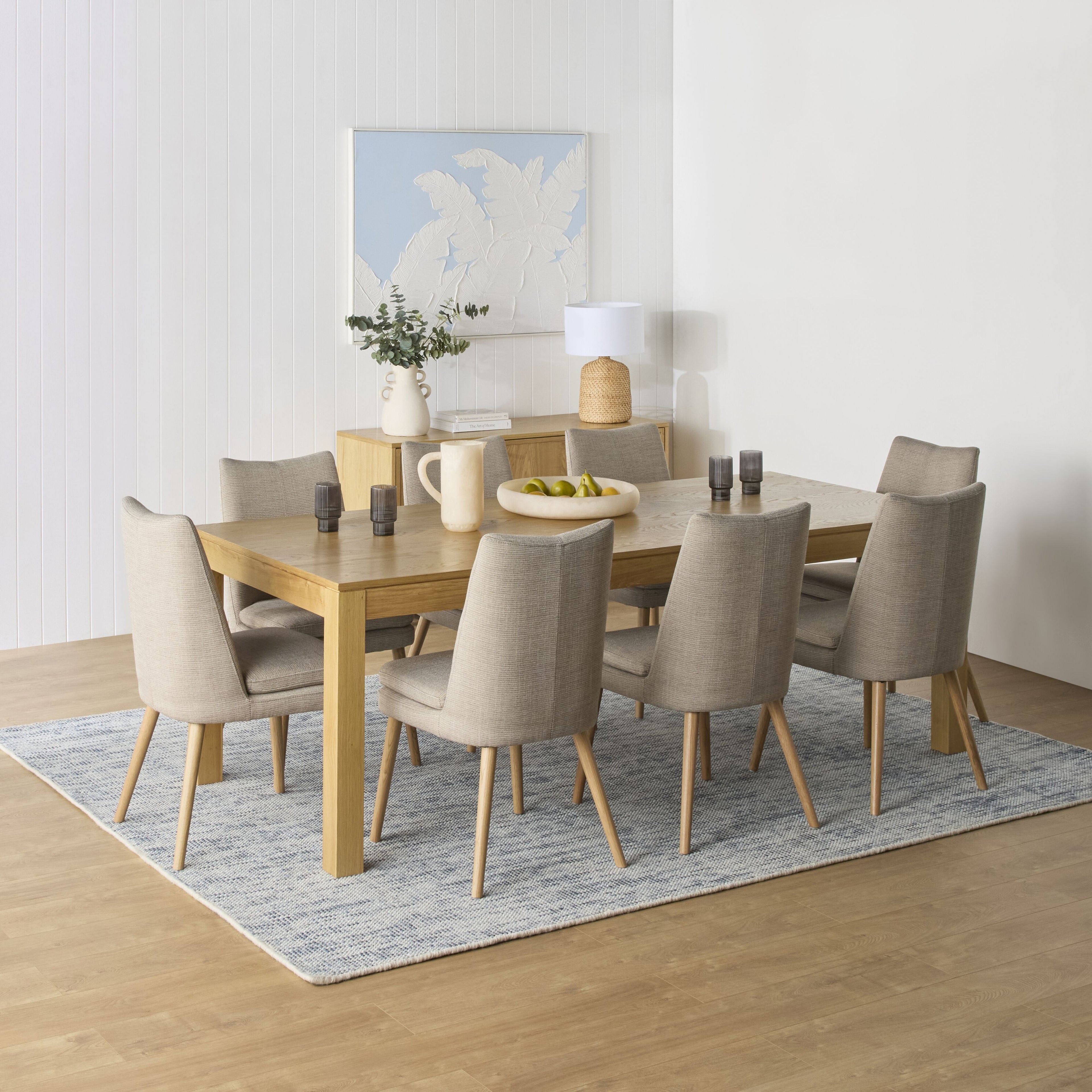 Aura Fabric Dining Chair Grey