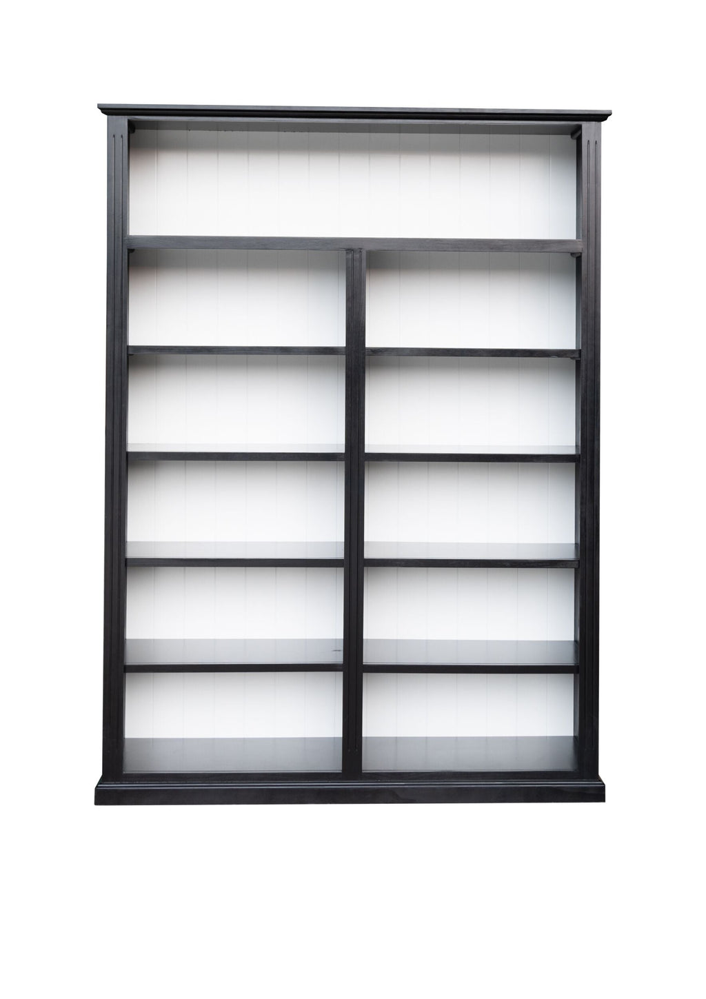 Armand Hamptons Timber Large Bookcase Black 210x150cm
