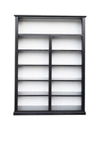 Armand Hamptons Grande bibliothèque en bois noir 210x150cm