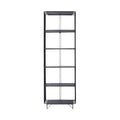 Hendrix 5 Tier Open Timber Tall Shelving Unit Natural 182.5x60cm