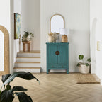 Bahut 2 portes et 2 tiroirs Sansha turquoise