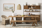Meuble de rangement en bois recyclé Kalise, grand modèle