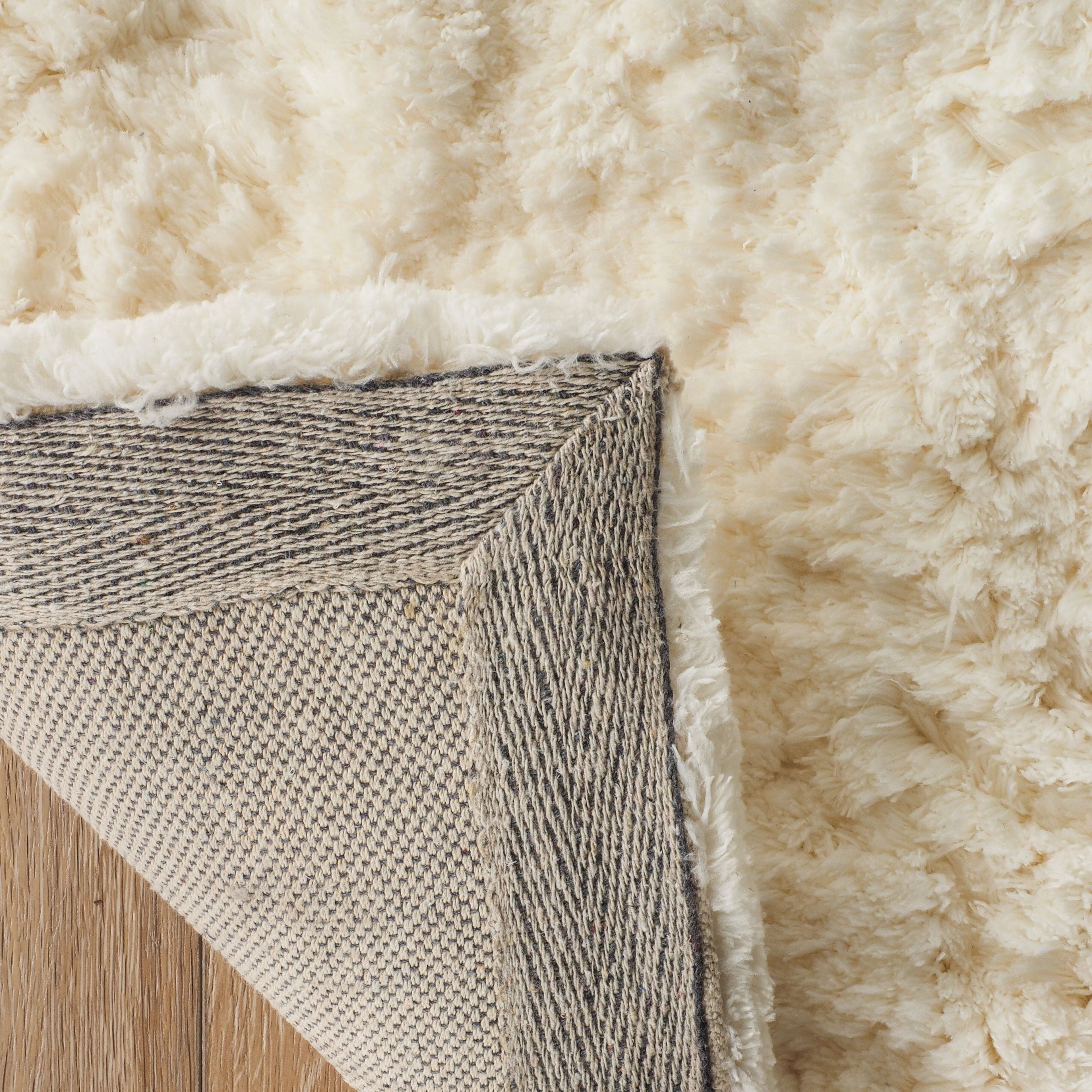 Tufted Super Soft White Rug 150x80cm