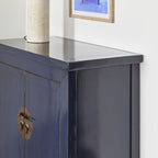 Buffet 2 portes et 2 tiroirs Sansha bleu encre