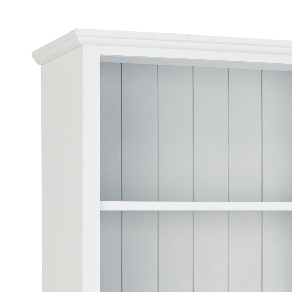 Armand Hamptons Timber Tall Bookcase White 210x95cm