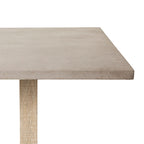 Table à manger Mantara en teck naturel pour extérieur 220 cm
