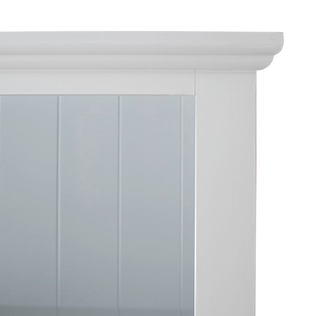 Armand Hamptons Timber 2 Door Library Shelving Unit White 124x240cm