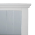 Armand Hamptons Timber Bibliothèque 2 portes Blanche 124x240cm