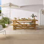 Table à manger en bois massif de récupération Antigua, naturelle 255 cm
