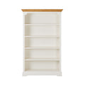 Clover Large Open Timber Bookcase White 203x127cm