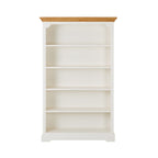 Grande Bibliothèque Ouverte en Bois Blanc Clover 203x127cm