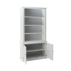 Armand Hamptons Timber Bibliothèque 2 portes Blanche 124x240cm