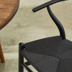 Chaise Wishbone noire