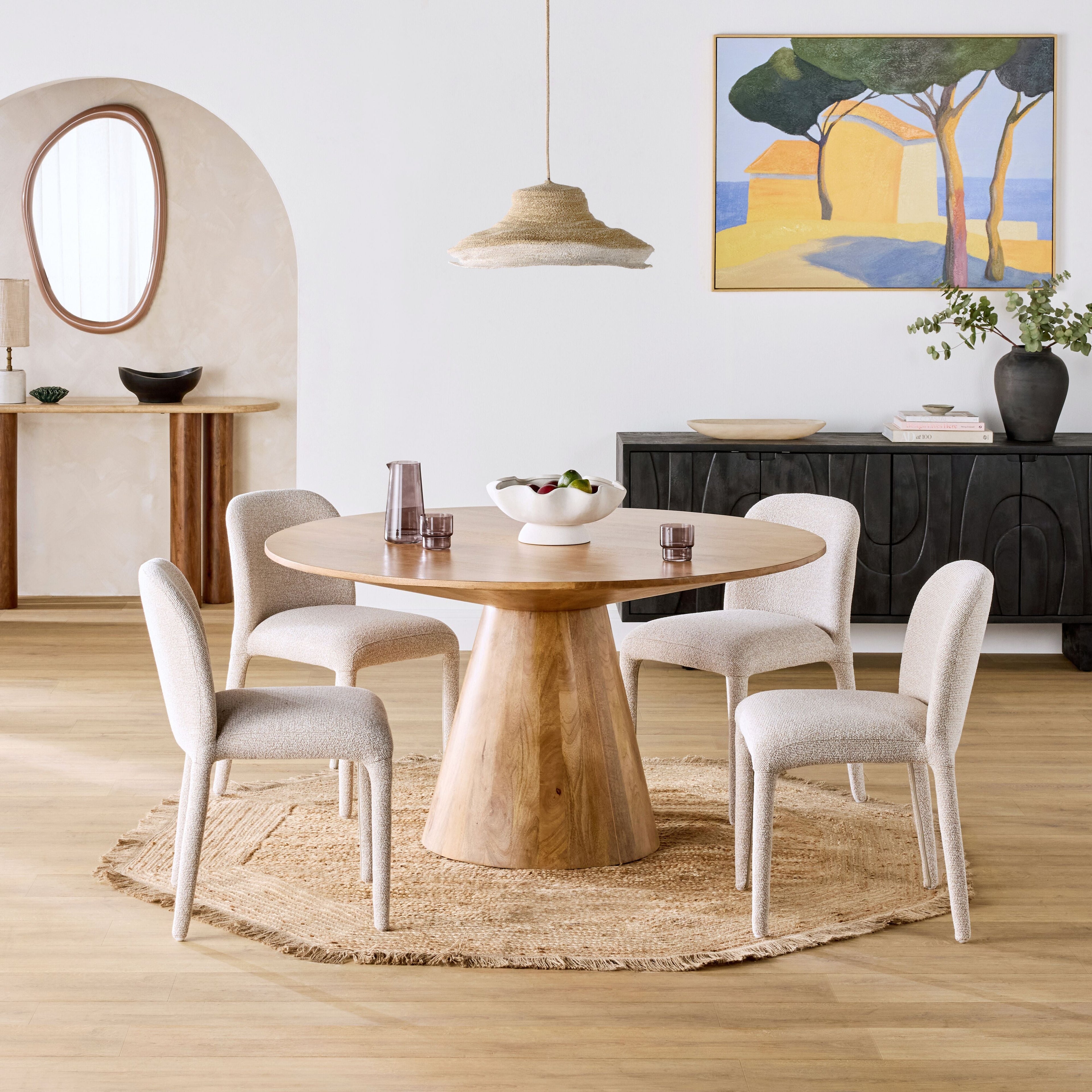 Leo Dining Chair Pebble