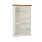 Grande Bibliothèque Ouverte en Bois Blanc Clover 203x127cm