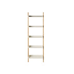 Étagère ouverte en bois Clover Ladder, blanche, 185x60cm