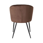 Chaise de salle à manger Cole Velvet Chocolat