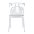 Romy Coastal Upholstered Dining Chair Crisp White