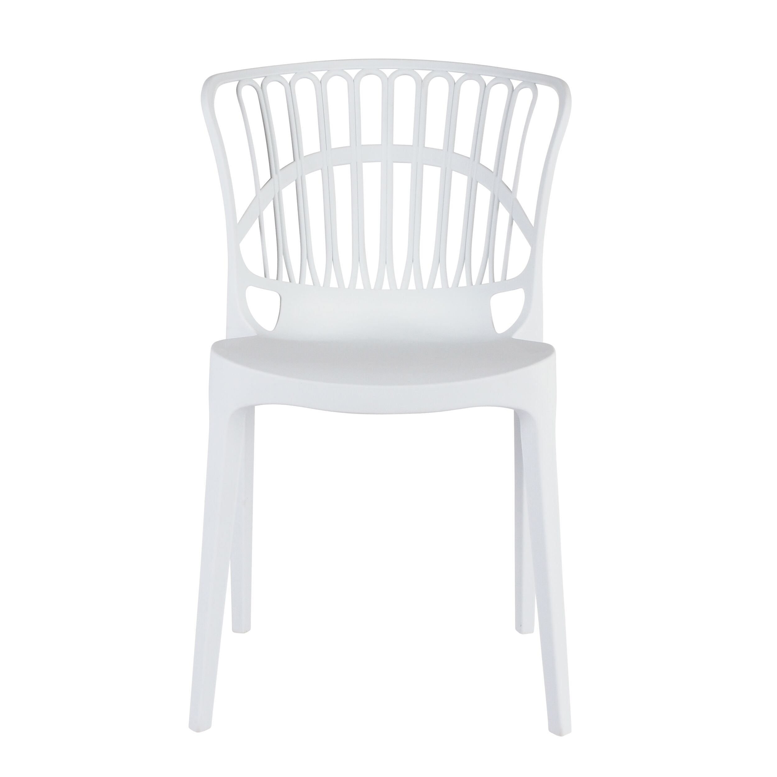 Romy Coastal Upholstered Dining Chair Crisp White