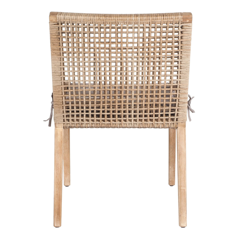 Weave Outdoor Rattan Wicker Dining Chair Natural