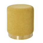 Pouf rond Edie Solace Moutarde