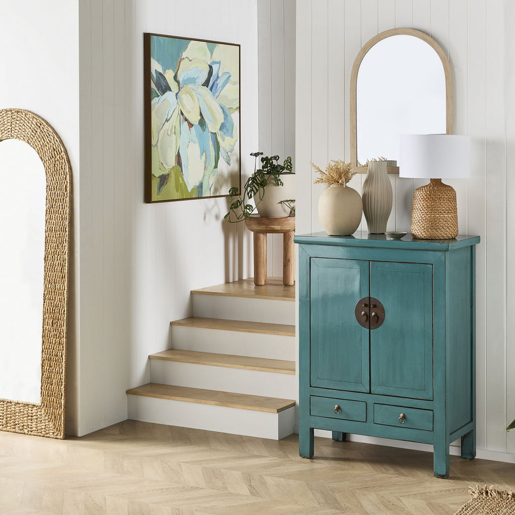 Sansha 2 Door & 2 Drawer Sideboard Turquoise