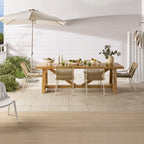 Table à manger en bois massif de récupération Antigua, naturelle 255 cm