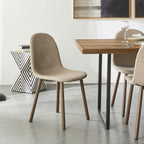 Chaise de salle à manger Knox en bouclette crème