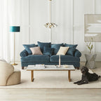 Table basse ronde Waratah en marbre, plateau blanc, or