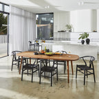 Chaise Wishbone noire