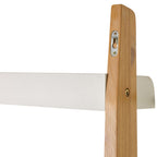 Étagère ouverte en bois Clover Ladder, blanche, 185x60cm