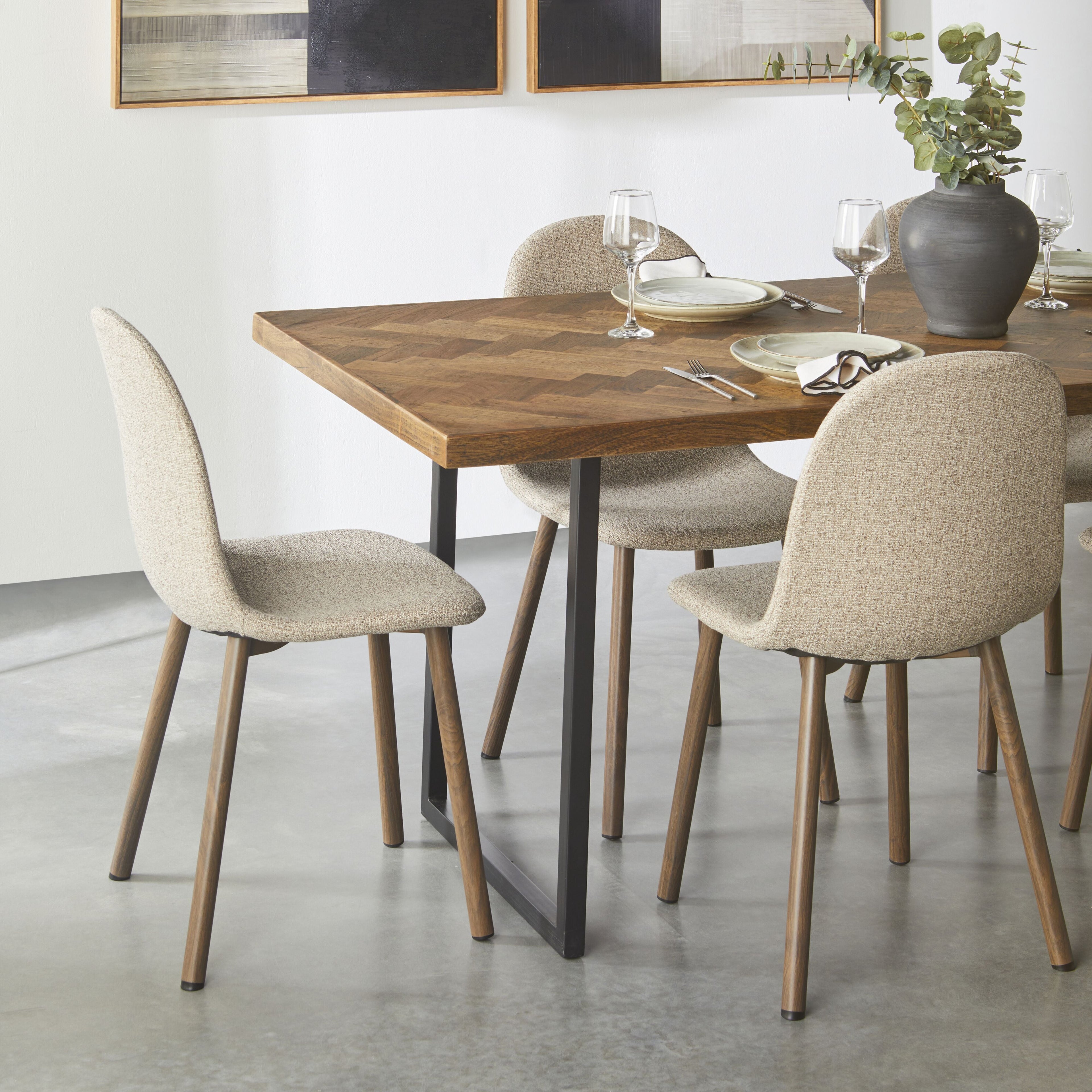 Knox Dining Chair Boucle Cream