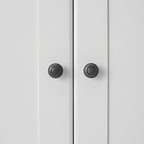 Armand Hamptons Timber Bibliothèque 2 portes Blanche 124x240cm