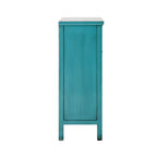 Bahut 2 portes et 2 tiroirs Sansha turquoise