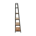 Étagère échelle grande en bois de style Mid-Century Fulham Naturel 193x121cm