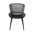 Lini Outdoor Aluminium Stackable Dining Chair Matte Black