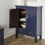 Buffet 2 portes et 2 tiroirs Sansha bleu encre