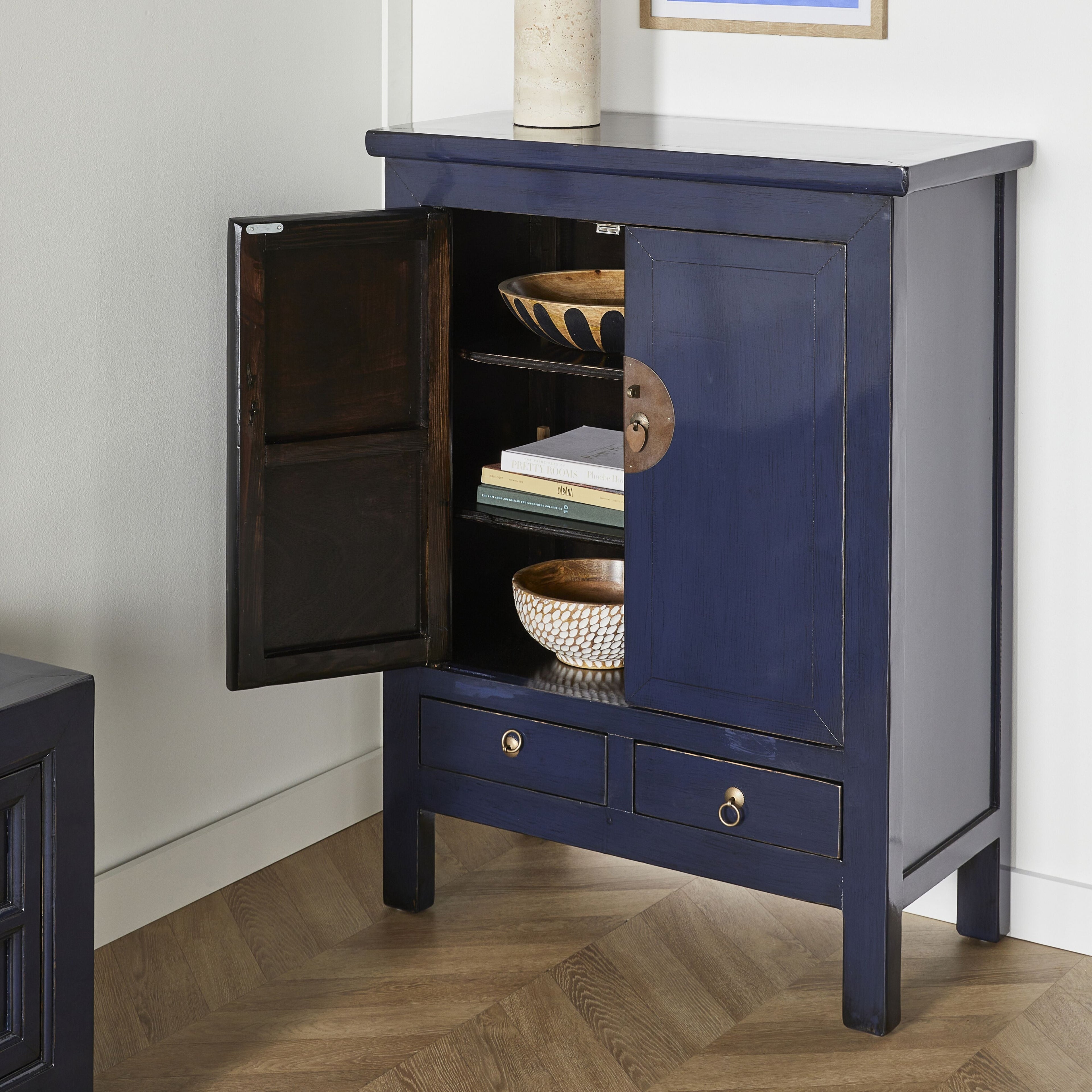 Sansha 2 Door & 2 Drawer Sideboard Ink blue
