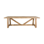 Table à manger en bois massif de récupération Antigua, naturelle 255 cm