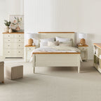 Bibliothèque Clover Outback en bois massif blanc 93x140cm