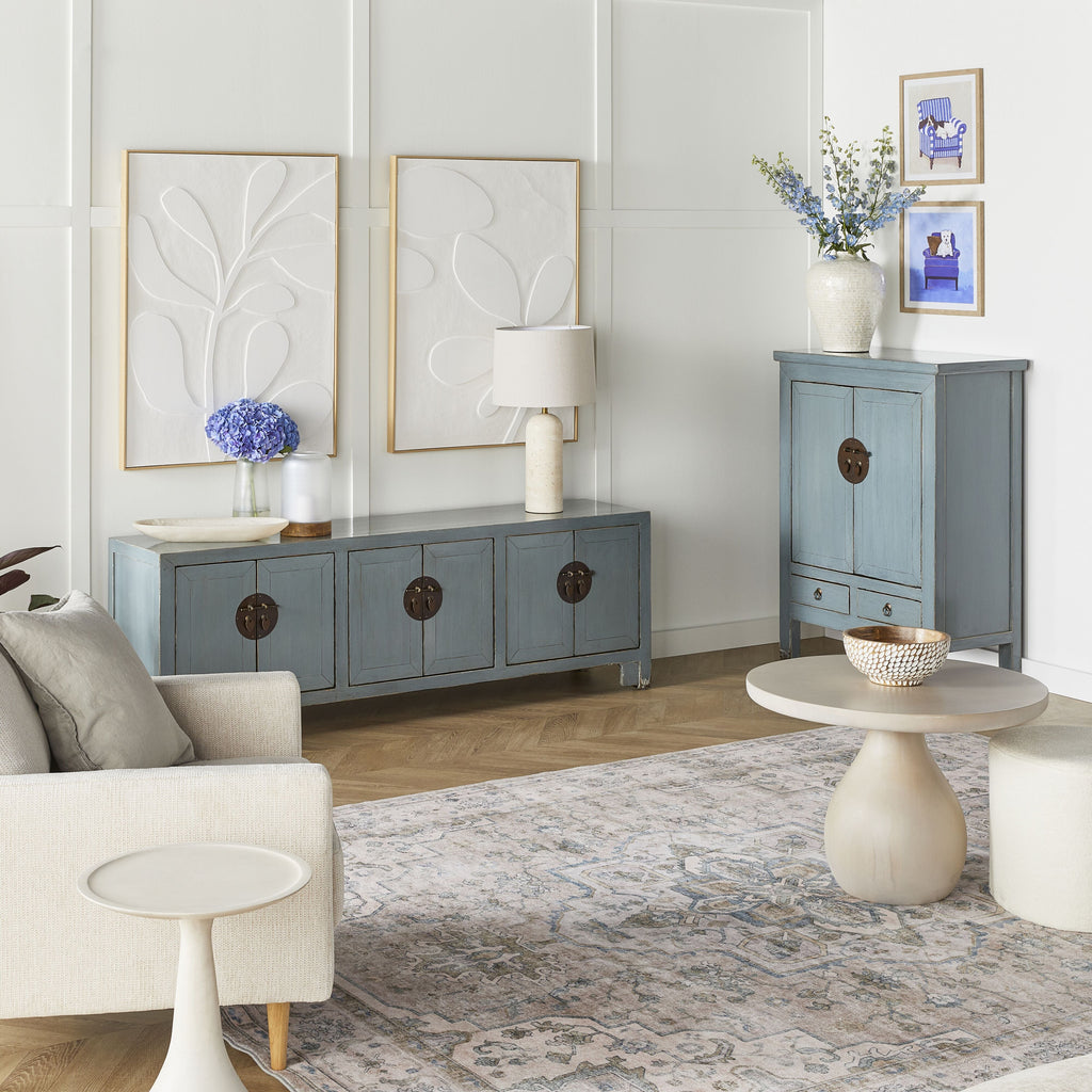Sansha 2 Door & 2 Drawer Sideboard Dove Grey
