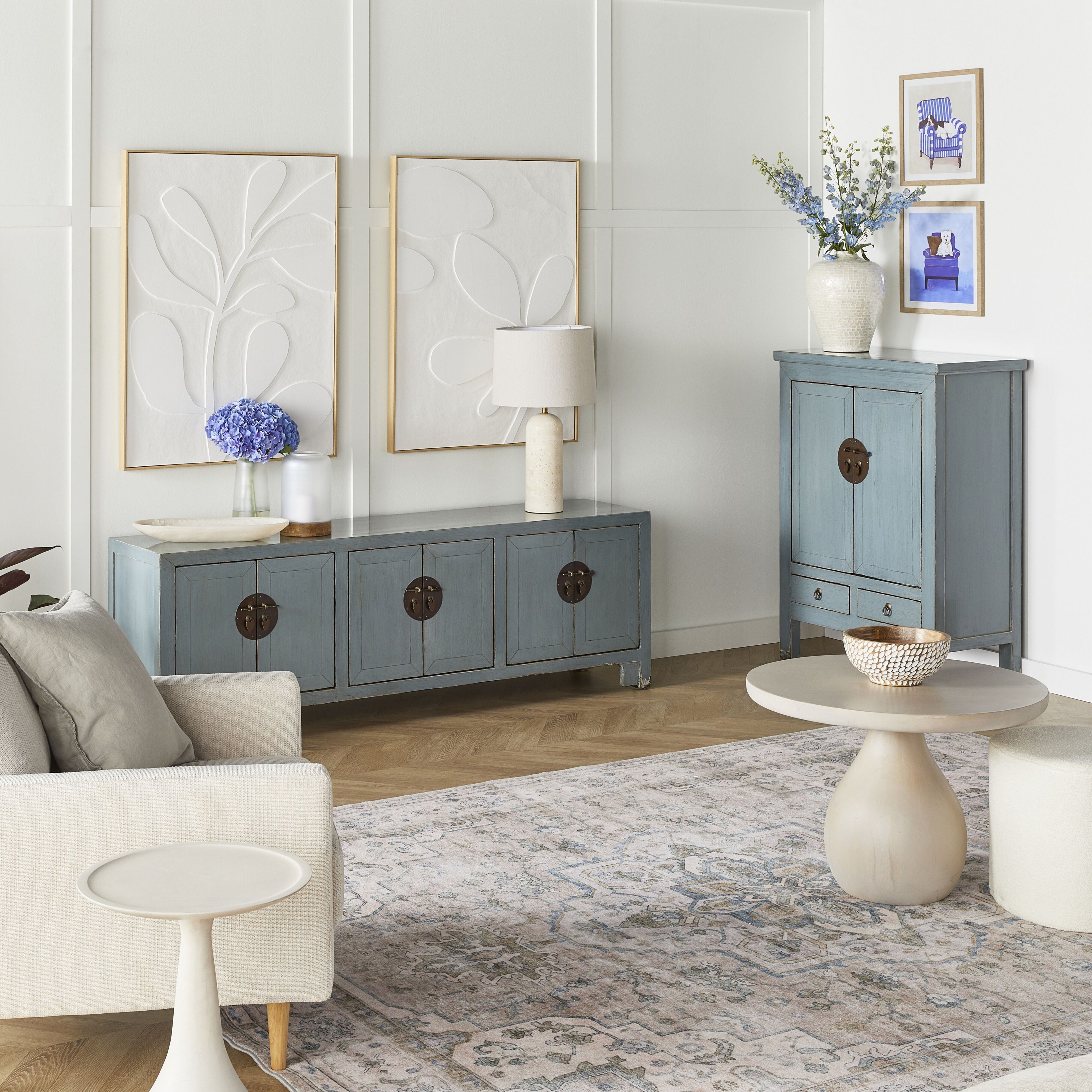 Sansha 2 Door & 2 Drawer Sideboard Dove Grey