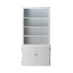 Armand Hamptons Timber Bibliothèque 2 portes Blanche 124x240cm