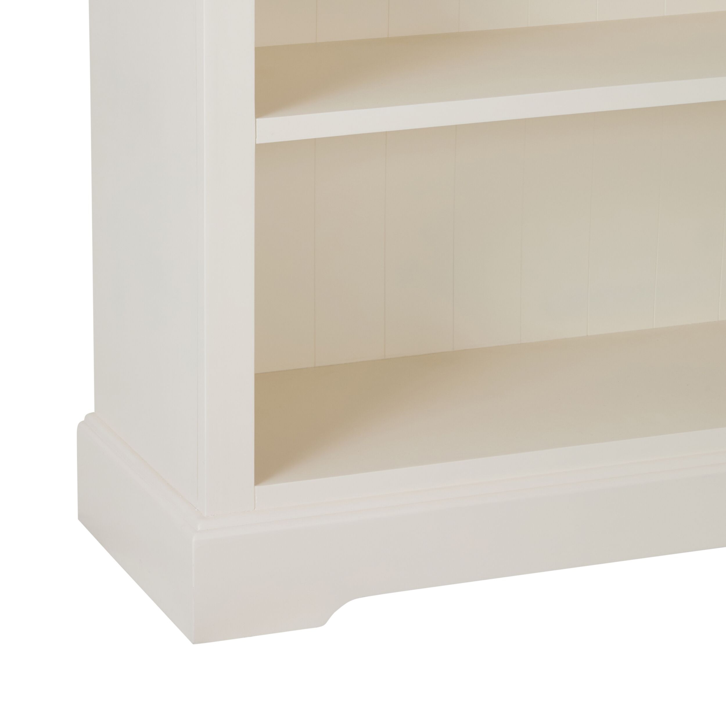 Clover Large Open Timber Bookcase White 203x127cm